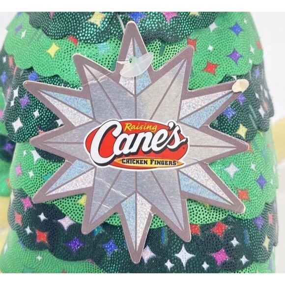 Raising Canes Rockefeller Tree Plush Puppy Dog Stuffed Animal Christmas 2023 NWT - Picture 3 of 5